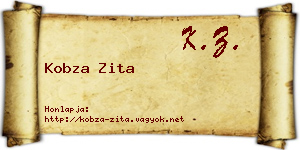 Kobza Zita névjegykártya